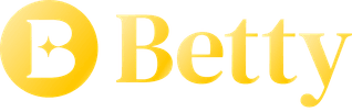 Betty casino logo with Fun Is Never Far tagline